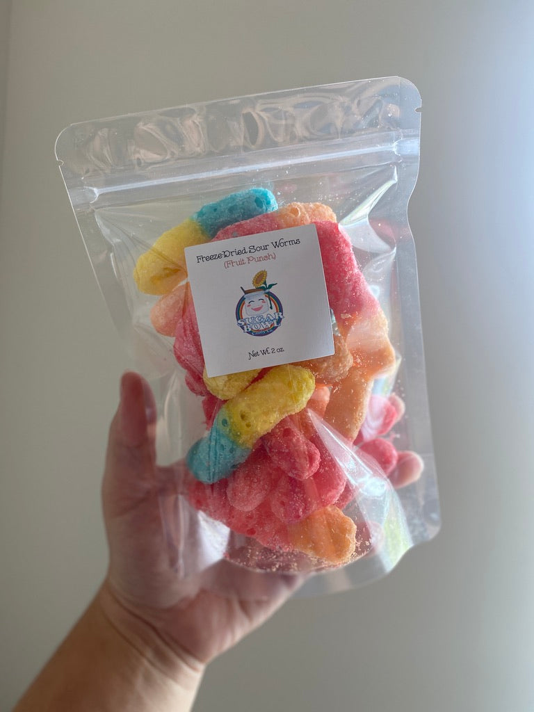 Freeze Dried Sour Worms