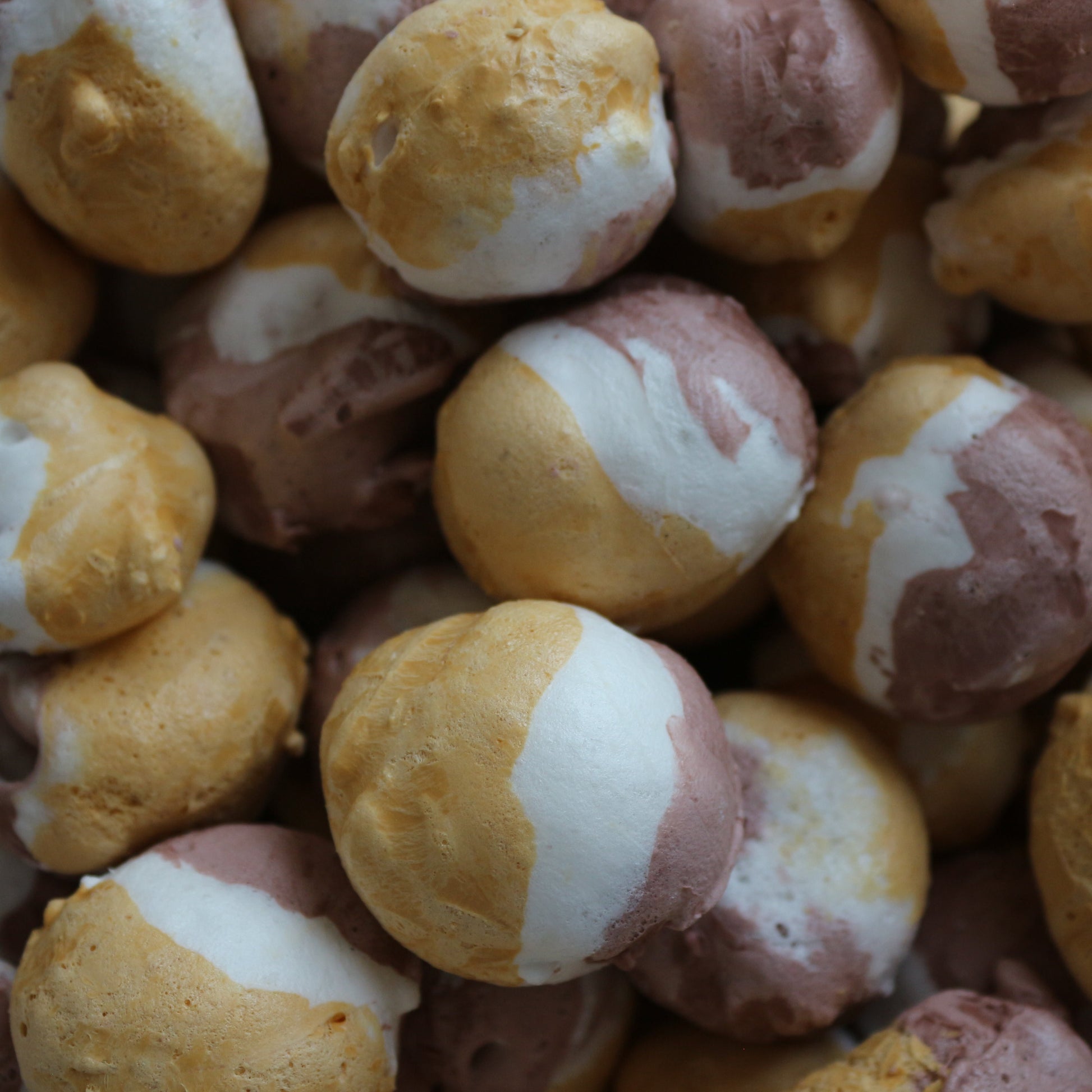 Close-Up of Freeze-Dried S'mores Taffy